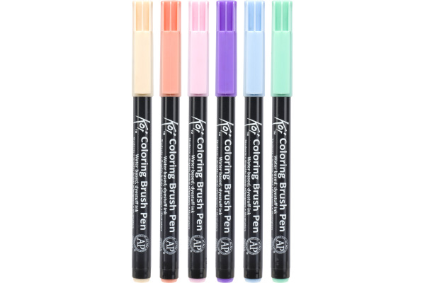 SAKURA Brush Pen Koi POXBR6C Sweets Set 6 Stück