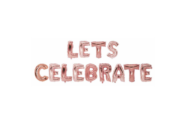 I AM CREA Folienballon, Celebrate, 35cm 6010.94 rosa