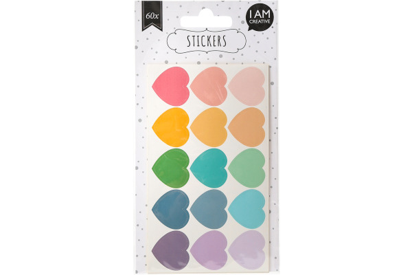 I AM CREA Sticker Herz, 4087.83 matt, 4 Blatt