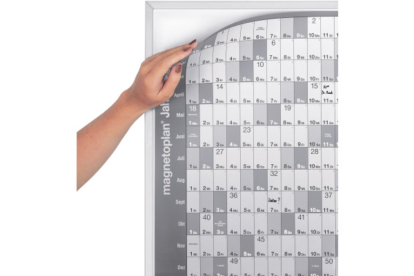 MAGNETOP. Jahresplaner-Trägertafel A1 12301 865x620mm
