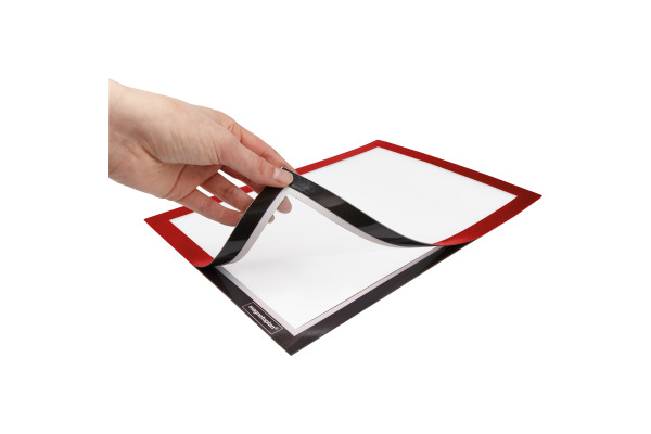 MAGNETOP. Magnetrahmen  A4 1131906 selbstklebend, rot 2 Stk.