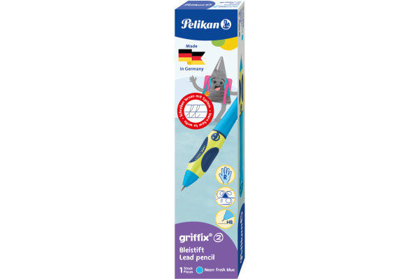 PELIKAN Bleistift Griffix HB 820509 neon fresh, Rechtshänder