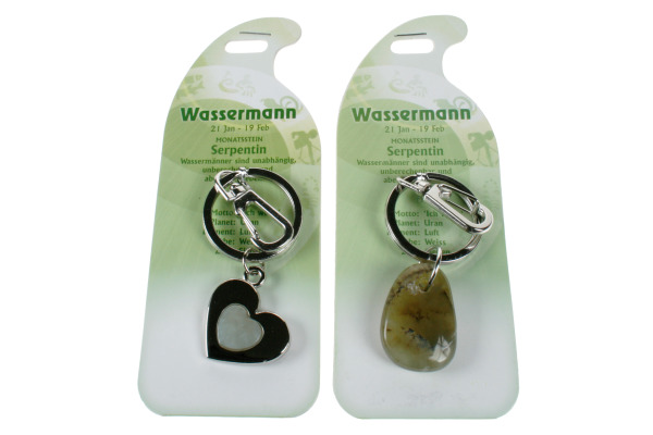 ROOST Schlüsselanhänger Wassermann G271 Serpentin 2 Motive ass.