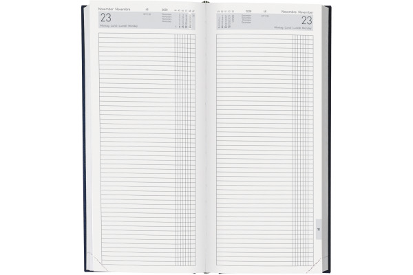 BIELLA Geschäftsagenda Tower ML 2028 800311050 1T/2S blau ML 13.5x31.5cm
