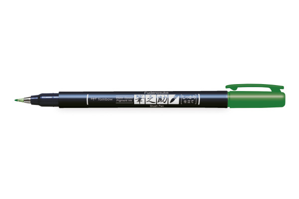 TOMBOW Kalligraphie Stift Hard WS-BH07 Fudenosuke, grün