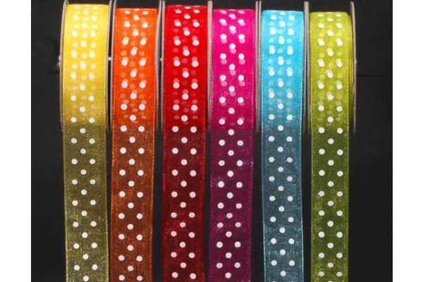 SPYK Band Cubino Dots 1748.046 15mmx4m türkis-weiss
