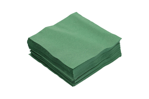 PAPSTAR Servietten PAP89632 3-lagig, dunkelgrün, 50 Stk.