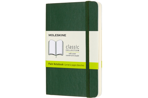MOLESKINE Notizbuch Classic SC Pocket 647629155 blanko, myrtengrün 96 Blatt
