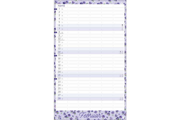 HEYE Familienplaner 2027 23697+27 Flower Time 21x45cm