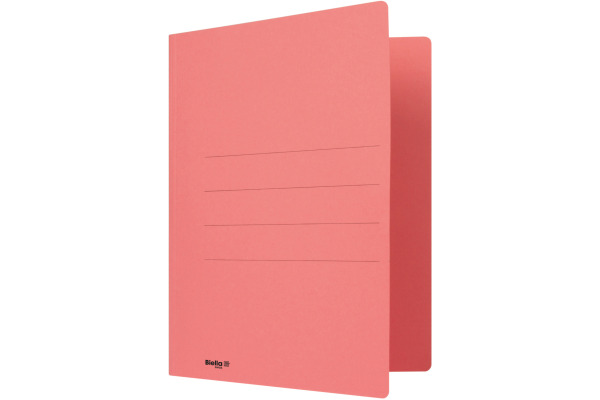 BIELLA Einlagemappe m. Heftzunge A4 25040345U rot 240g/m2 50 Stück