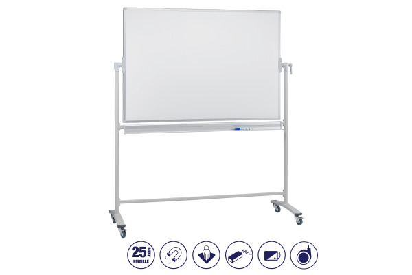 FRANKEN Stativdrehtafel 200x100cm ST203 grau emailliert