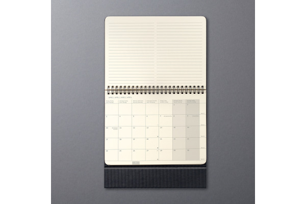CONCEPTUM Tischkalender 2027 C2781 1M/1S schwarz 21.3x22cm
