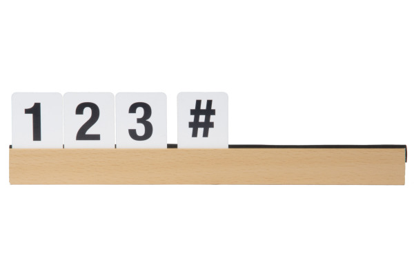 SECURIT Buchstabenleiste, Set 1m LES-TE-10 teak 2.5x100x1cm