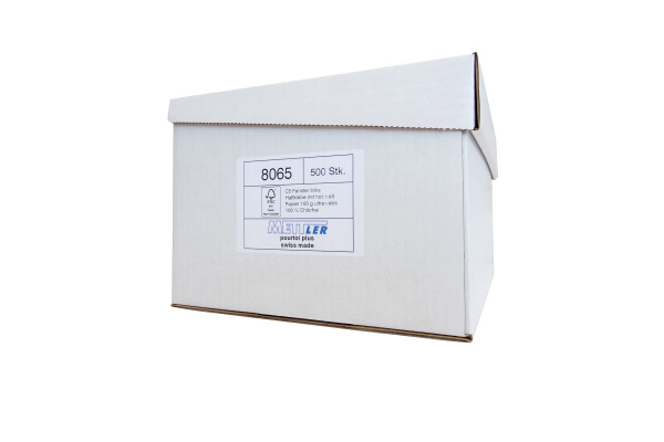 METTLER Couvert Fenster links C5 8065 100g,ultraweiss,Kleber 500 St.