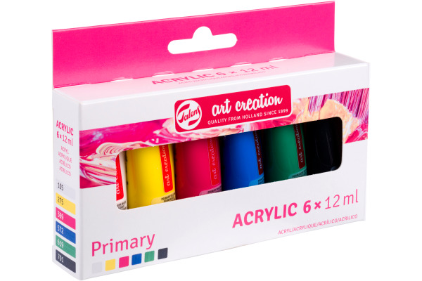 TALENS Acrylfarbe 6x12ml 9021860M Primary