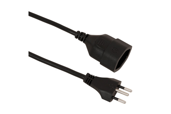 S-ELECTRO Verlängerungskabel 02.900.3S schwarz, 3m
