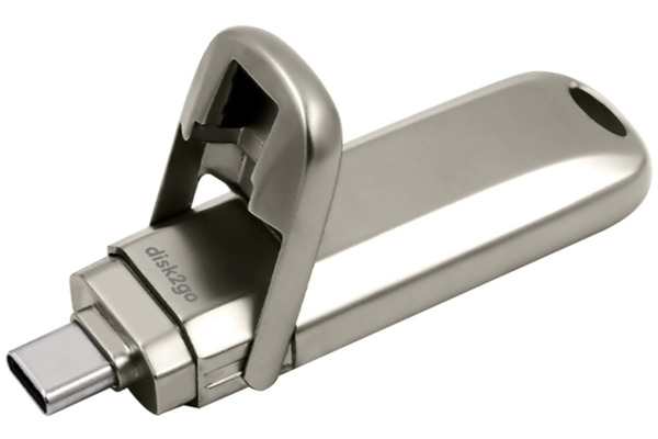 DISK2GO USB-Stick bolt 1TB 30006641 Type C USB 3.2 silver