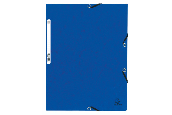 EXACOMPTA Gummibandmappe A4+ 55302E blau manila