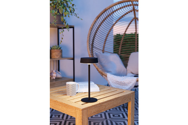 EGLO Tischleuchte Simeri 75876 schwarz, Solar