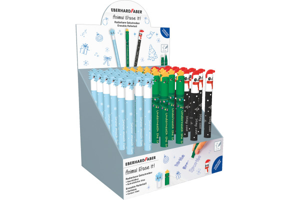 EBERHARD Gelschreiber Erase It Display 560196 Winter Edition 36 Stück