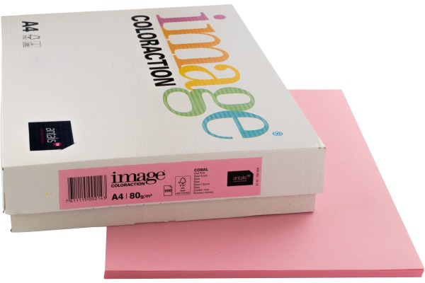 IMAGE COL Kopierpapier Coral A4 274572 80g, rosa 500 Blatt
