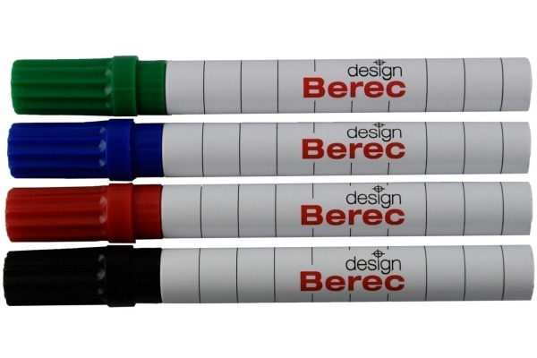 BEREC Whiteboard Marker 1-4mm 952.04.99 4er Etui Klassiker