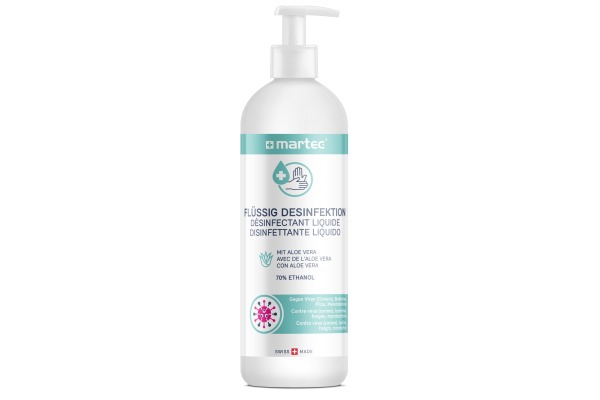 MARTEC Desinfektionsmittel 500ml 33086 Flüssig, mit Aloe-Vera