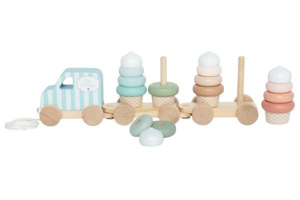 JABADABAD Zug mit Bausteinen 35x7x11cm C2567 Ice Cream