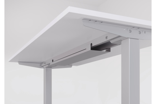 APOLLO Bürotisch ONE 140x67cm VXMST614 weiss/silber, elektrisch
