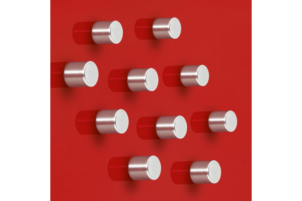 SIGEL Superdym-Magnete 10mm BA701 stark silber, 10 Stück