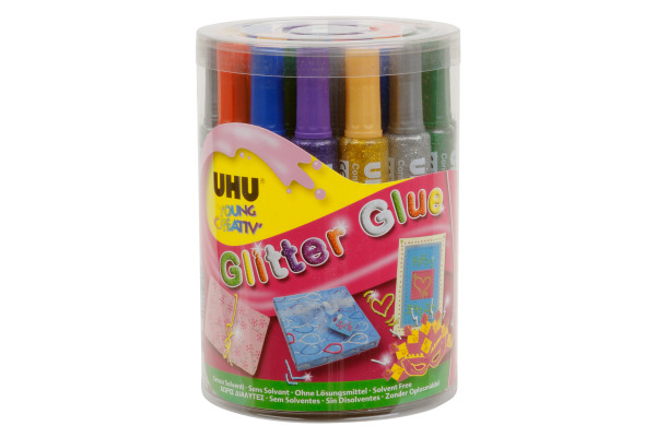 UHU Glitter Glue Dose 76 24 Stück