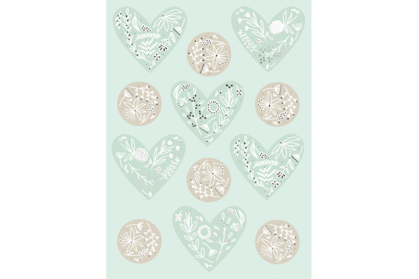 STEWO Sticker Eldana 258251009 4 Blatt à 12 Stickers