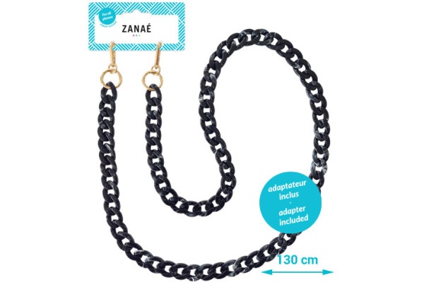 ZANAÉ Phone Necklace Marble Vibe 17379 Mineral Winter black