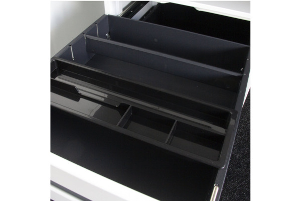 CONTINI Rollcontainer 102460 weiss, 3 Schubladen