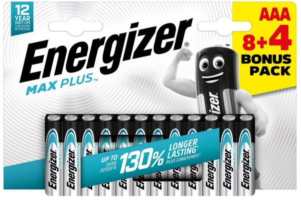 ENERGIZER Batterie E30173440 Max Plus AAA/LR03 12 Stück