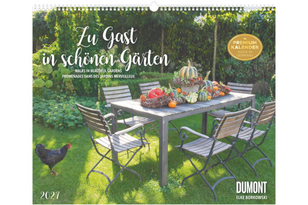 DUMONT Bildkalender 2027 261049 Schöne Gärten ML 52x42.5cm