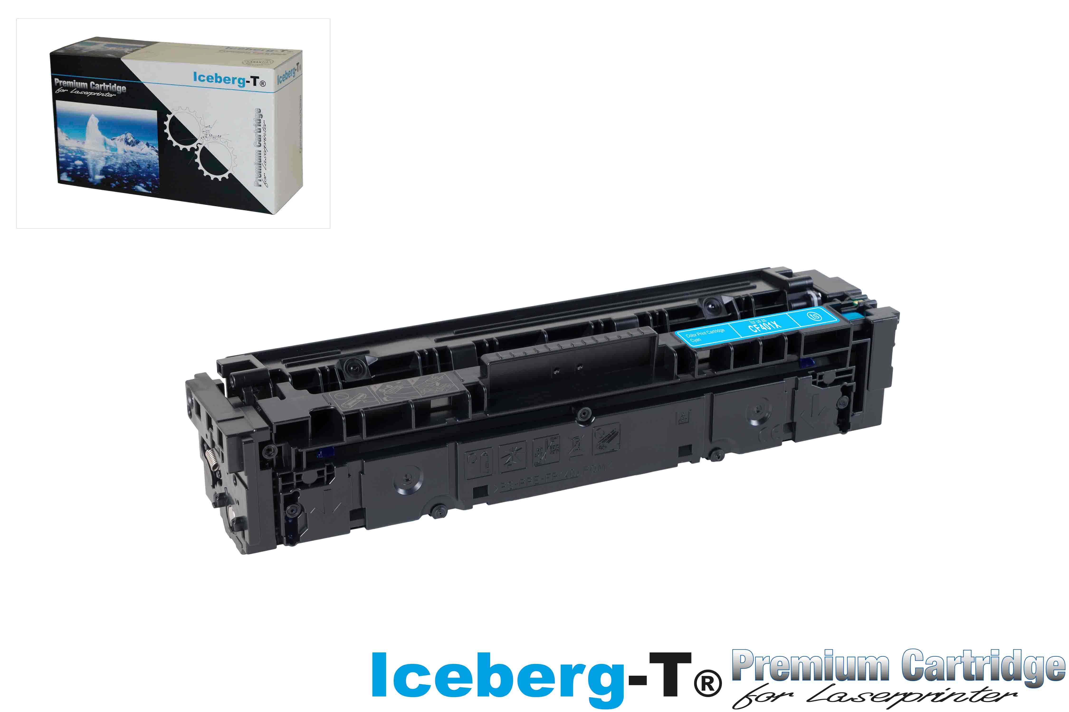 Iceberg-T Toner CF401X 2'300 Seiten, cyan