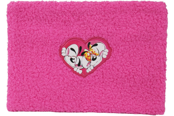 DIDDL Plüsch-Tasche 23x16.5cm 23516 pink