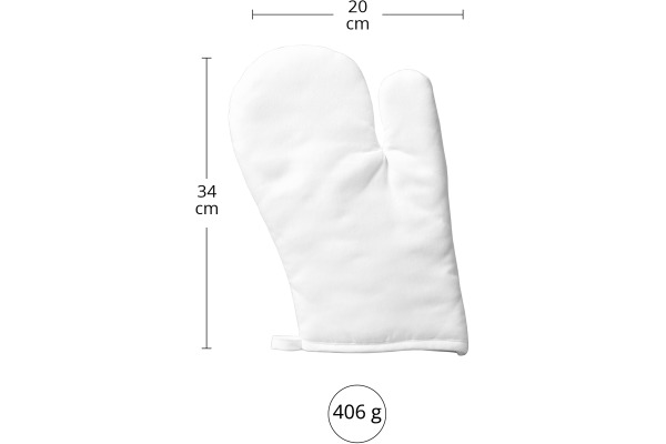 I AM CREA Ofenhandschuh 20x30cm 1212.65 weiss