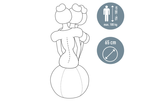 LEITZ Sitzball Cosy 5279-0019 gelb Ø65cm