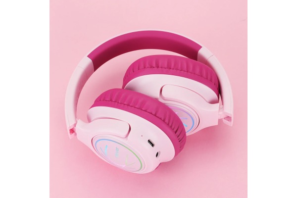 ICLEVER Kids Bluetooth Headphones C10-2083N BTH18, LED, 43h, pink