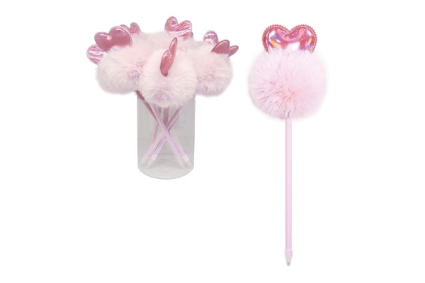 ROOST Kugelschreiber mit POMPOM BP-016 Herz