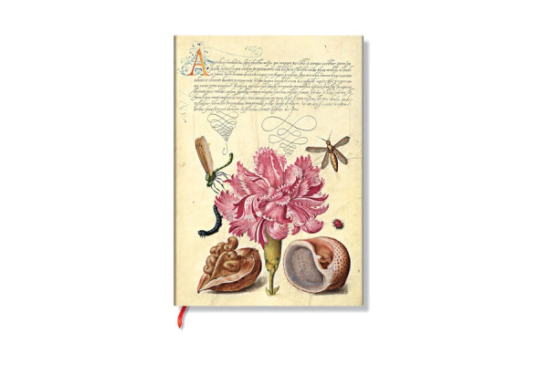 PAPERBLAN Notizbuch liniert Midi FB9727-3 Rosa Nelke 88 Blatt