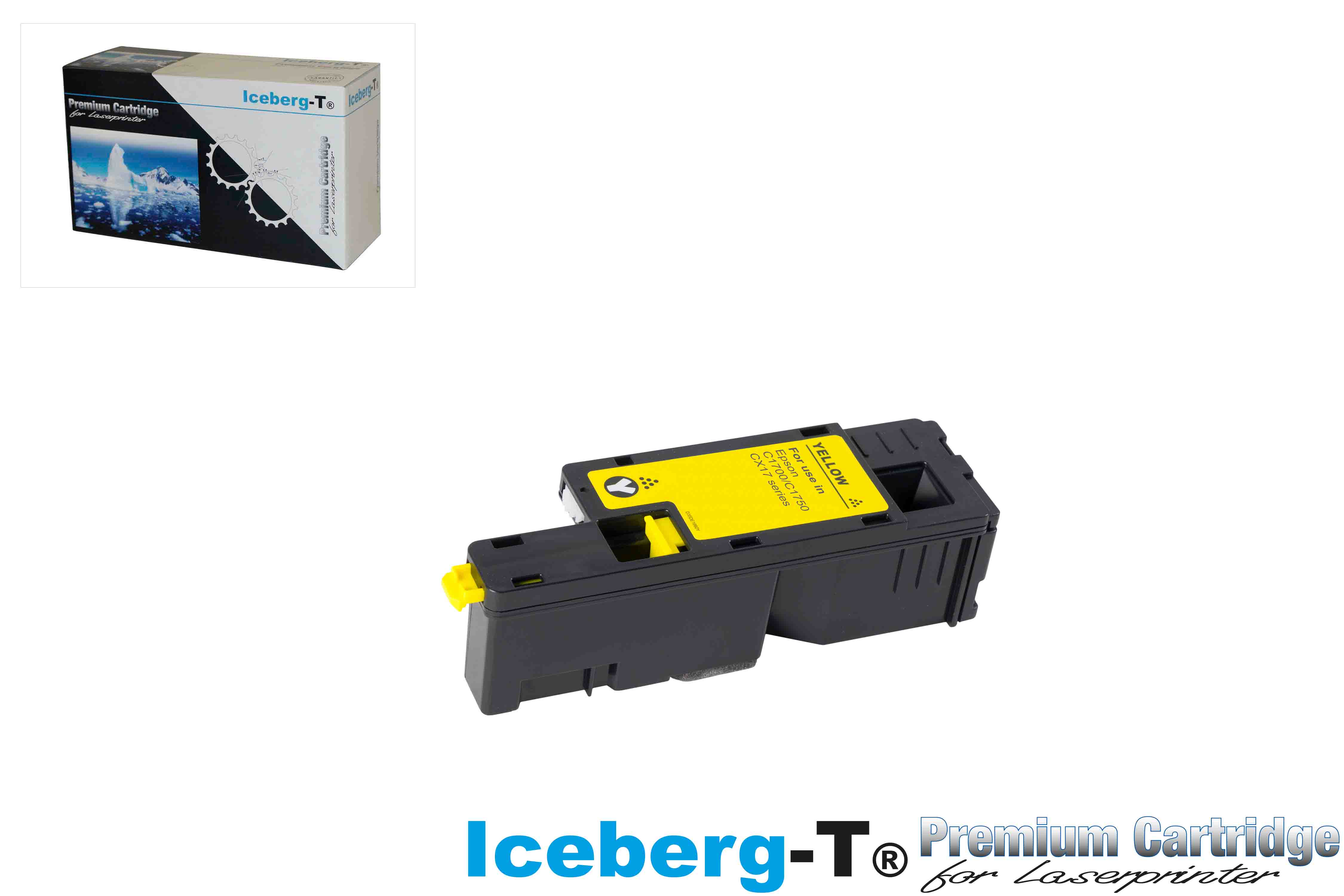Iceberg-T Toner Epson C1700/CX17 1'400 Seiten, yellow