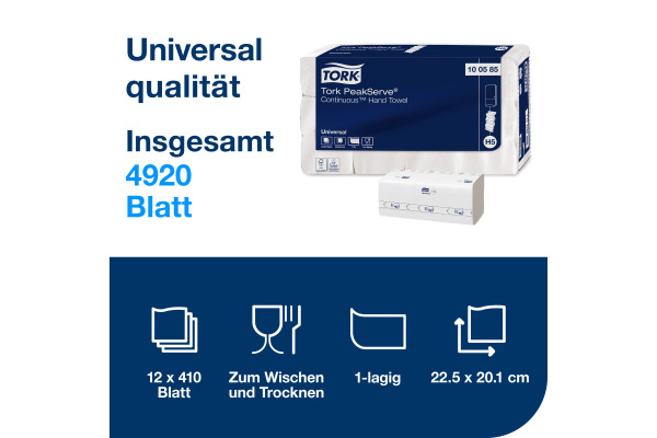 TORK Handtücher Endlos H5 100585 PeakServe® 4920 Blatt