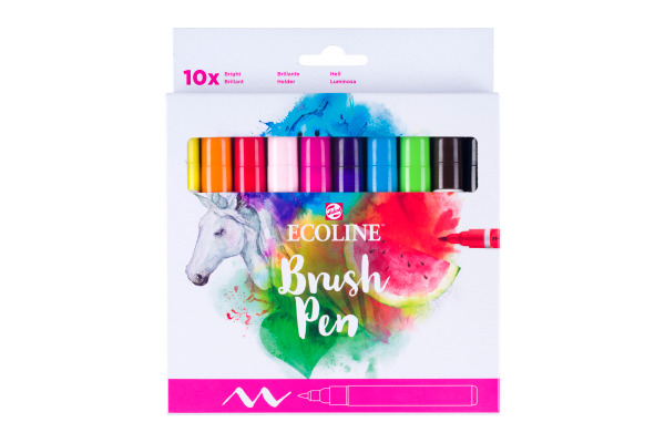 TALENS Ecoline Brush Pen Set 11509813 ass. Bright 10 Stück