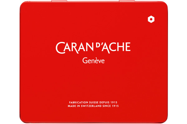 CARAN D'A Wachsmalkreide Neocolor 1 7000.315 15 Farben Metallbox