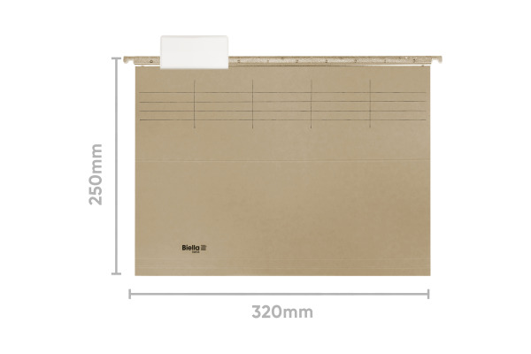 BIELLA Register-Hängemappen-Set A4 27143025U beige 32x25cm 10 Stück