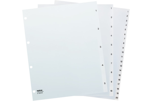 KOLMA Register Vista A4+ 21.405.00 transparent 1-5