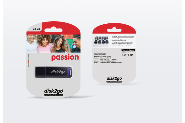 DISK2GO USB-Stick passion 2.0 32GB 30006492 USB 2.0